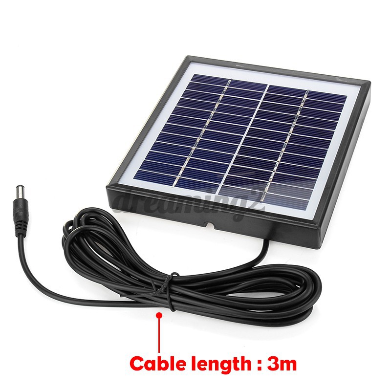 HotSale！ Tấm pin năng lượng mặt trời nhỏ gọn bằng Poysilicon loại A 140x130 X 18mm 5w 12v kèm dây cáp 3m