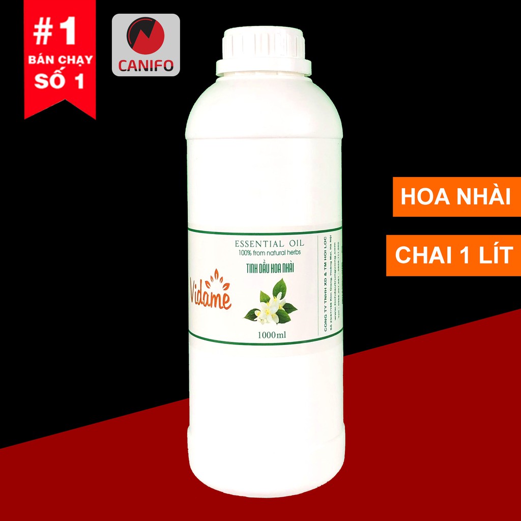 (1 Lít) Tinh Dầu Hoa Nhài CANIFO  Organic  - Hàng Chính Hãng, Tổng kho buôn tinh dầu hoa nhài [giá sỉ]