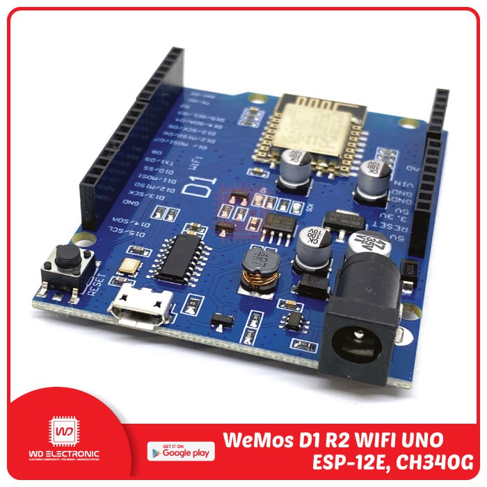 Bảng Mạch Wemos D1 R2 Esp-12e Esp8266 Wemos D1 Uno