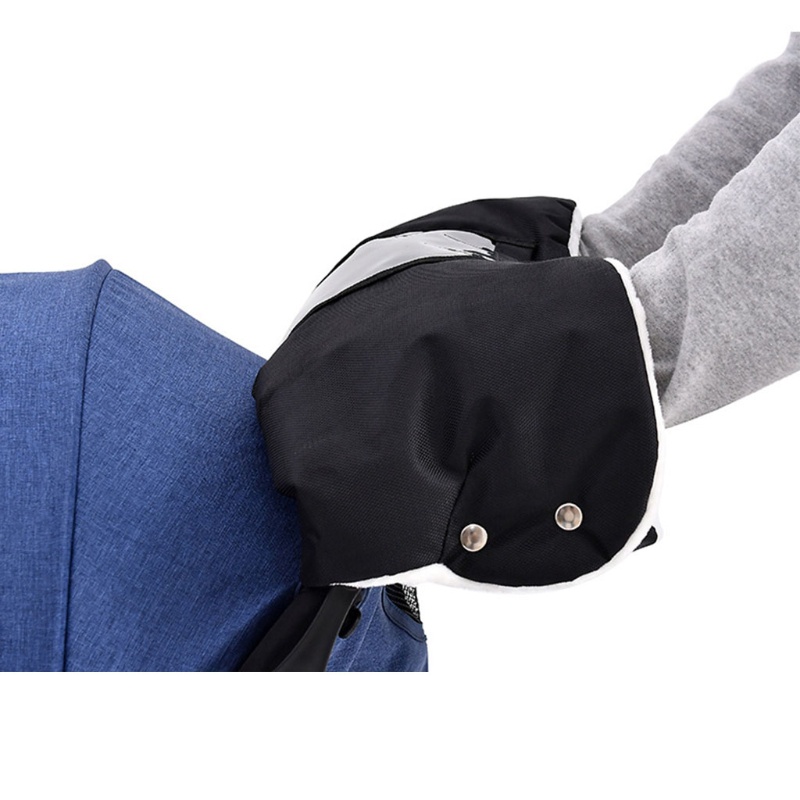 Găng Tay Vải Lông Cừu Chống Đóng Băng Chống Nước Giữ Ấm Mùa Đông Cho Xe Đẩy Em Bé