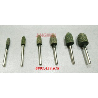 Đầu mài đánh bóng - Cao su xanh/ cao su bông - hình trụ/ hình tròn