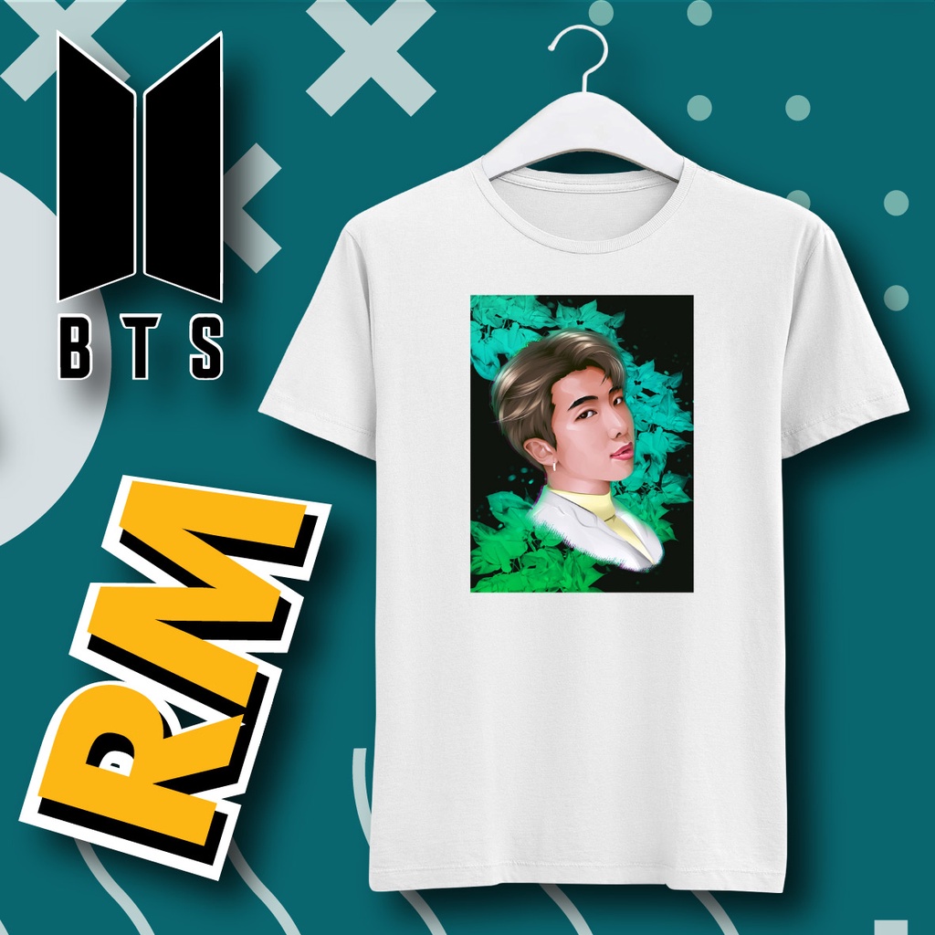 Áo Thun Cotton In Hình Nhóm Nhạc BTS RM 20s