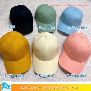 Nón kết trơn thời trang vải kaki cotton thoáng mát (nhiều màu)