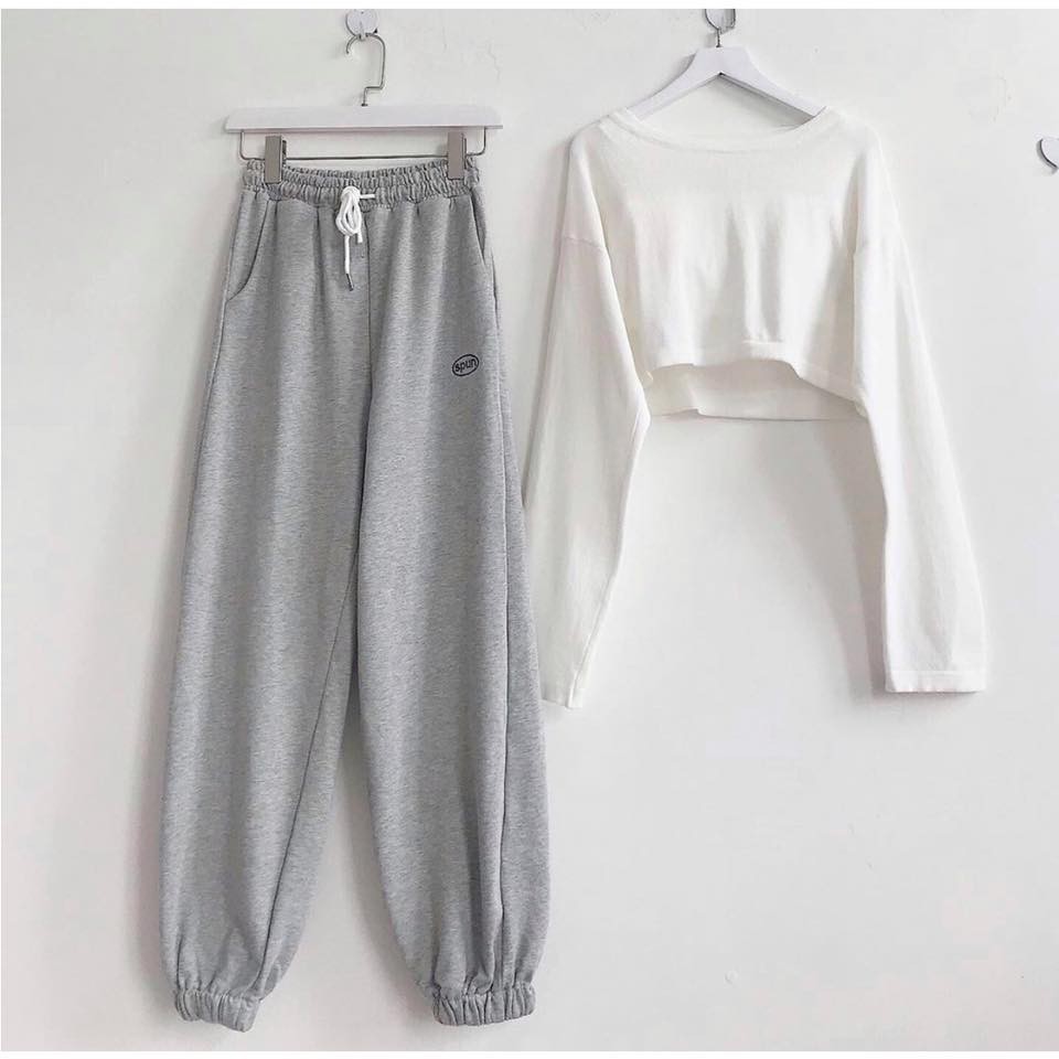 2021Mới Bán Chạy Nhất   Quần Jogger SPUN 3 Màu Ulzzang Unisex 1hitshop