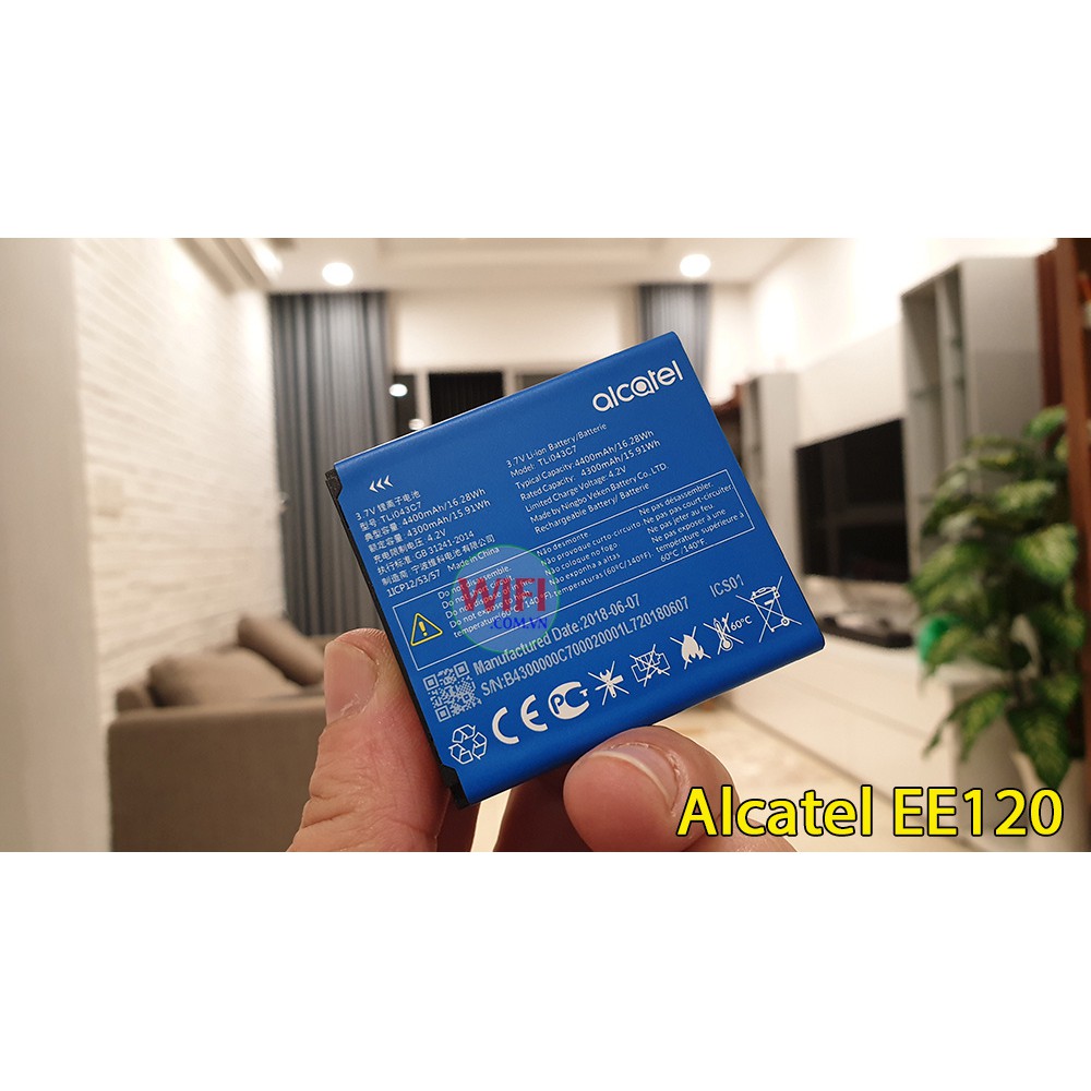 Bộ Phát Wifi 4G Cao Cấp Alcatel EE120, Tốc Độ 4G 600Mbps, Pin 4300mAh, Wifi 802.11ac Hỗ Trợ 20 Kết Nối | BigBuy360 - bigbuy360.vn