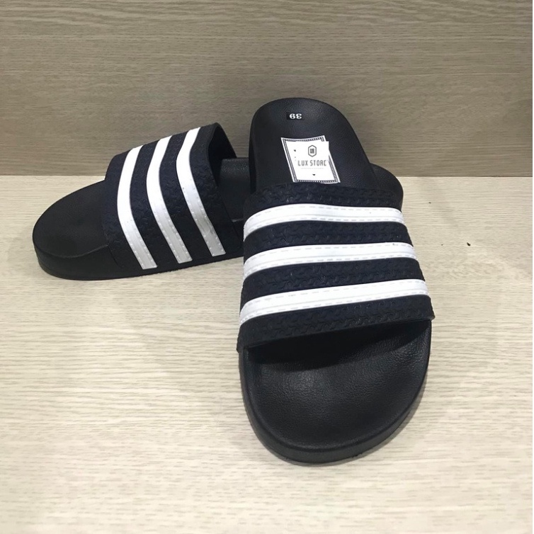 FREE SHIP   Dép nam quai ngang adidas , dép unisex thời trang đế cao su full box - Lux Store