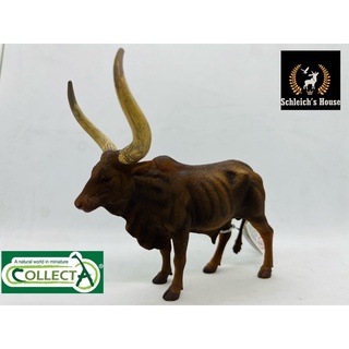 Mô hình động vật , đồ chơi con vật CollectA chính hãng Bò Ankole-Watusi đực 88648 - Schleich House