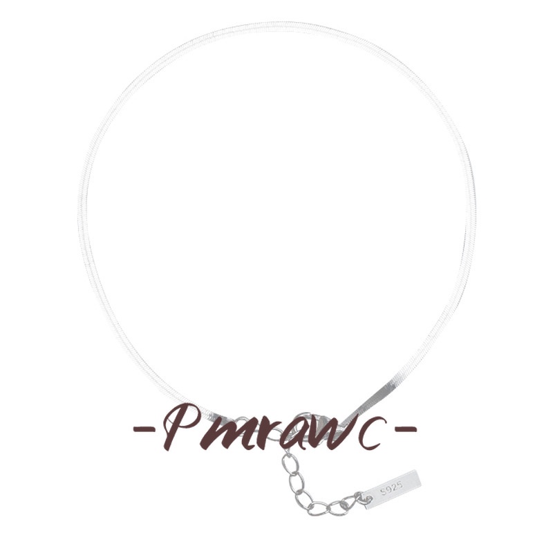 Pmrawc | Lắc Chân Bằng Thép Titan Chống Nước Chống Trầy Xước Họa Tiết Hình Học Cho Nữ FJ2