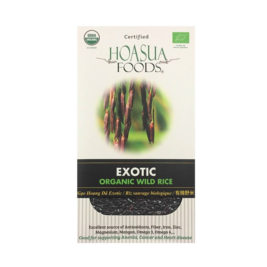 GẠO ĐEN HOANG DÃ HỮU CƠ EXOTIC HIỆU HOASUA FOODS (1kg)