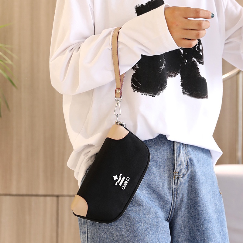 Túi Xách Tay Nữ Sang Chảnh Nylon Ví Nhiều Ngăn Dáng Dài Ví dây kéo dài