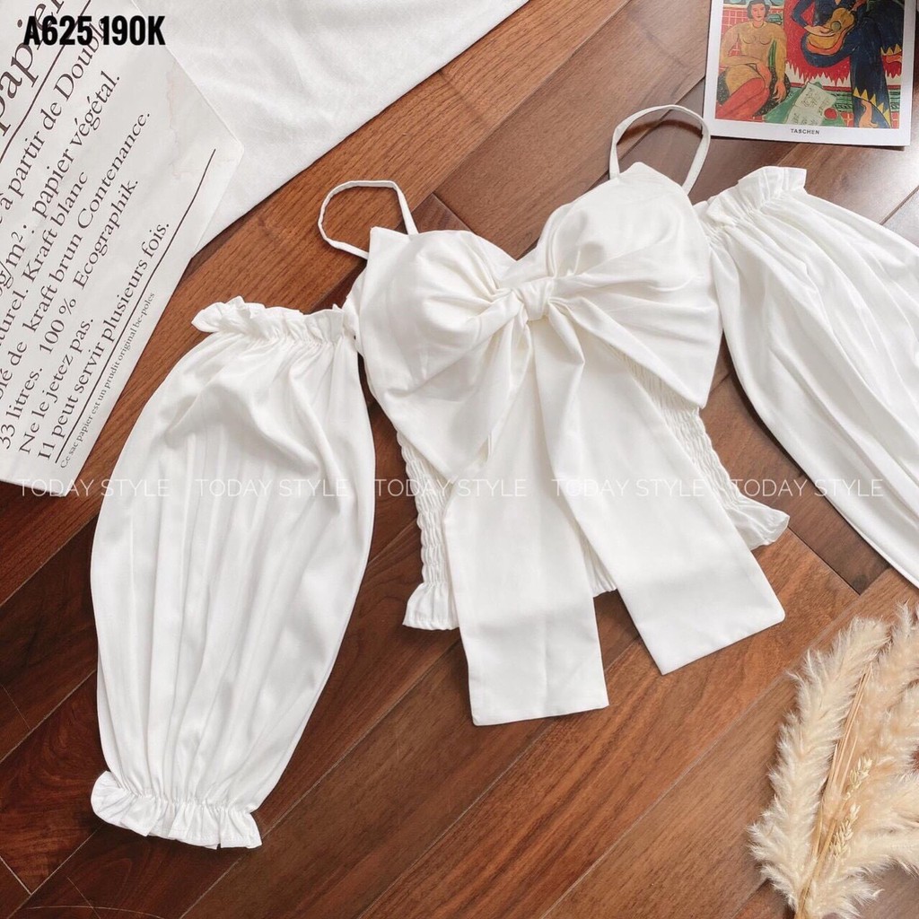 [Mã WASKT304 giảm 15% tối đa 30K đơn 99K] ÁO TRẮNG NƠ NGỰC RỚT VAI | BigBuy360 - bigbuy360.vn