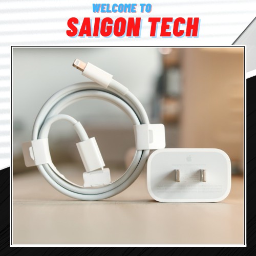 Combo Bộ Cục Củ Sạc và Dây Cáp Sạc Nhanh iPhone Zin 18W Chính Hãng Chống Nóng Máy Cho IP 8/8plus/x/xs/xsmax/11/12/