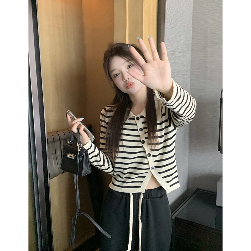 NRVP Áo dệt kim dài tay phong cách Hàn Quốc thời trang dành cho nữ