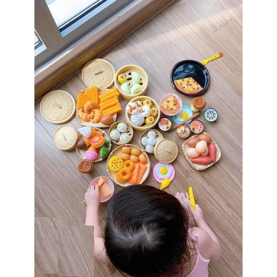 BỘ ĐỒ CHƠI NẤU ĂN BÁNH BAO 88 CHI TIẾT CHO BÉ - Shop Dathang168