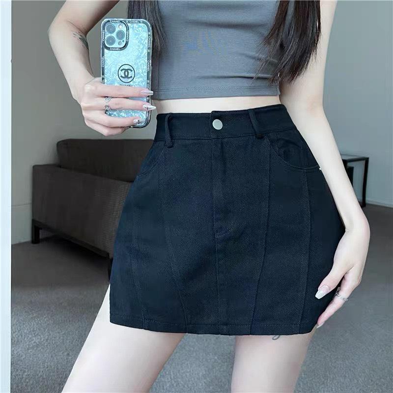 Chân Váy Ngắn PINKSTORE29 Jean Nổi Gân Siêu Tôn Vòng 3 Dành Cho Nữ C053