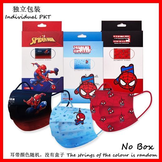 Set 30 Khẩu Trang Thiết Kế Hoạt Hình Spiderman/Marvel/Iron Man/Captain Man 30 Cái Cho Người Lớn