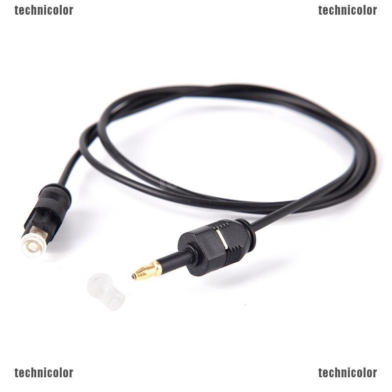 Cáp Âm Thanh Toslink Màu Đen Jack Cắm 3.5mm Dài 1m