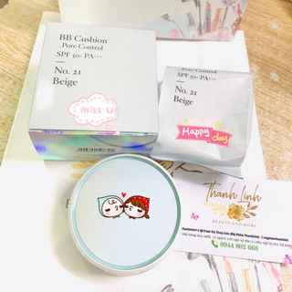 {dhtn}Phấn nước BB Cushion Pore Control SPF50 (kèm lõi thay thế) kiềm dầu che phủ tốt