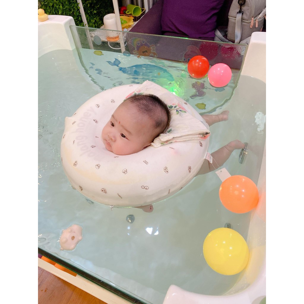 [Tặng Kèm Bơm + Nhiệt Kế] PHAO BƠI NÂNG CỔ MALANG HONEY HÀN QUỐC