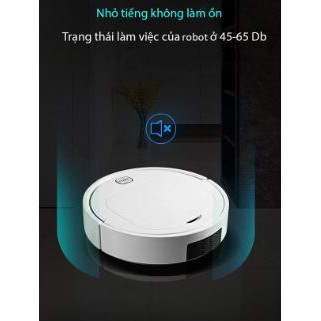 Robot hút bụi lau nhà thông minh - di chuyển tự động - quét, hút sạch bụi bẩn - không gây tiếng ồn