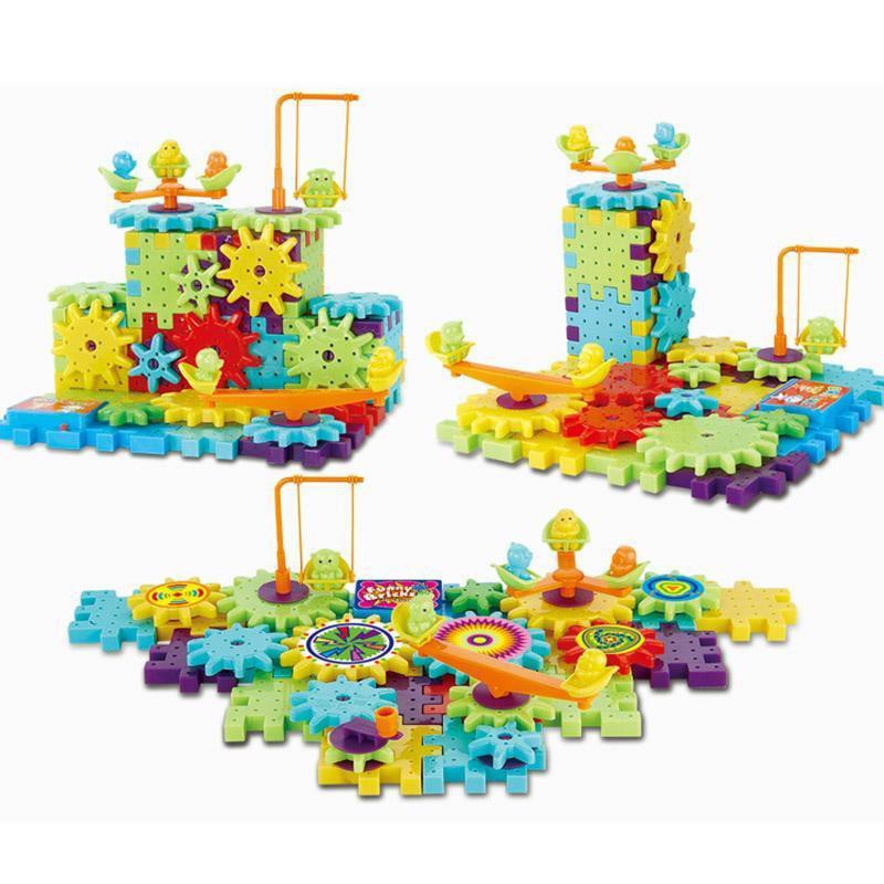 Đồ chơi xếp hình 3D hình bánh răng 81 cái