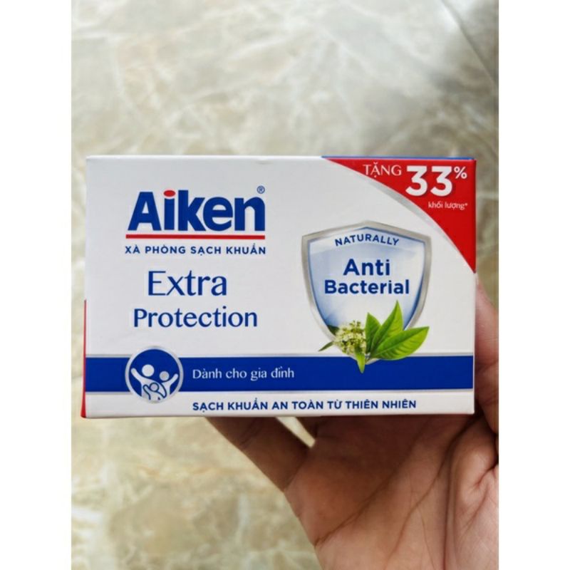 xà phòng sạch khuẩn Aiken bánh 120g