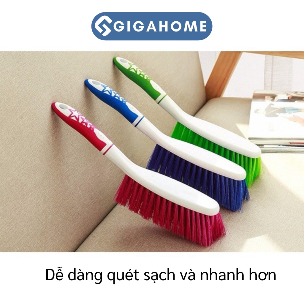 Chổi Nhựa Quét Bụi Ghế Sofa, Thảm Đa Năng GIGAHOME Tay Cầm Bọc Cao Su 4004