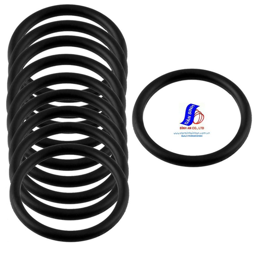 Dày 2.5mm,Đường kính trong 33mm đến 68mm x ,Gioăng cao su Oring NBR