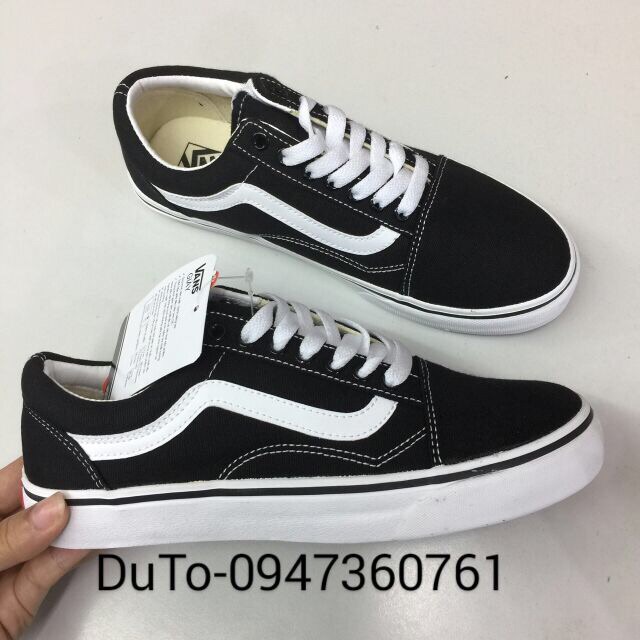 [HOT] Giày thể thao nam nữ 𝐕𝐀𝐍𝐒 old skool đen trắng chất đẹp 36->43 | WebRaoVat - webraovat.net.vn