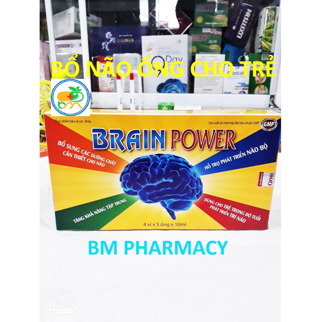 Bổ não ống trẻ em BRAIN POWER, bổ sung các dưỡng chất cần thiết giúp phát triển não bộ, tăng khả năn