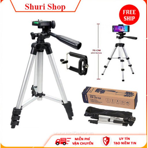 Giá Đỡ Điện Thoại 3 Chân Tripod 3110 Và Điều Khiển Remote Chụp Ảnh Tương Thích Nhiều Dòng Máy