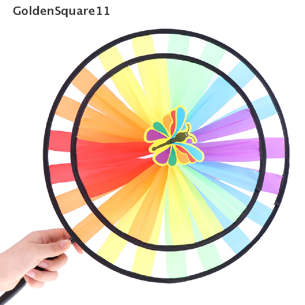 [Goldsquare11] Chong Chóng Hai Lớp Nhiều Màu Sắc Trang Trí Vườn Đồ Chơi Trẻ Em