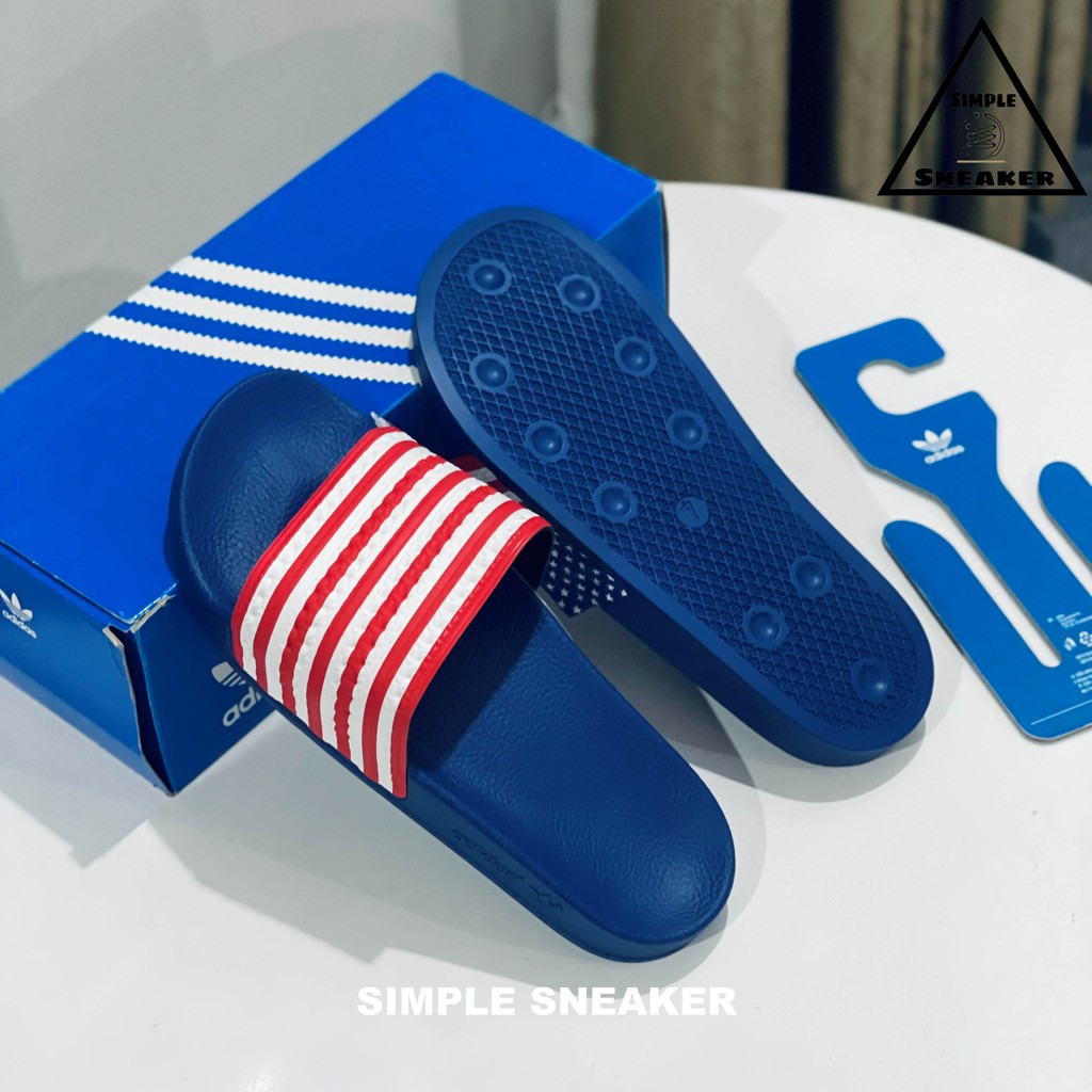 Dép Adidas Made In Italy 💙FREESHIP💙 Adidas Adilette Slides USA Chính Hãng - Dép Quai Ngang Chống Nước