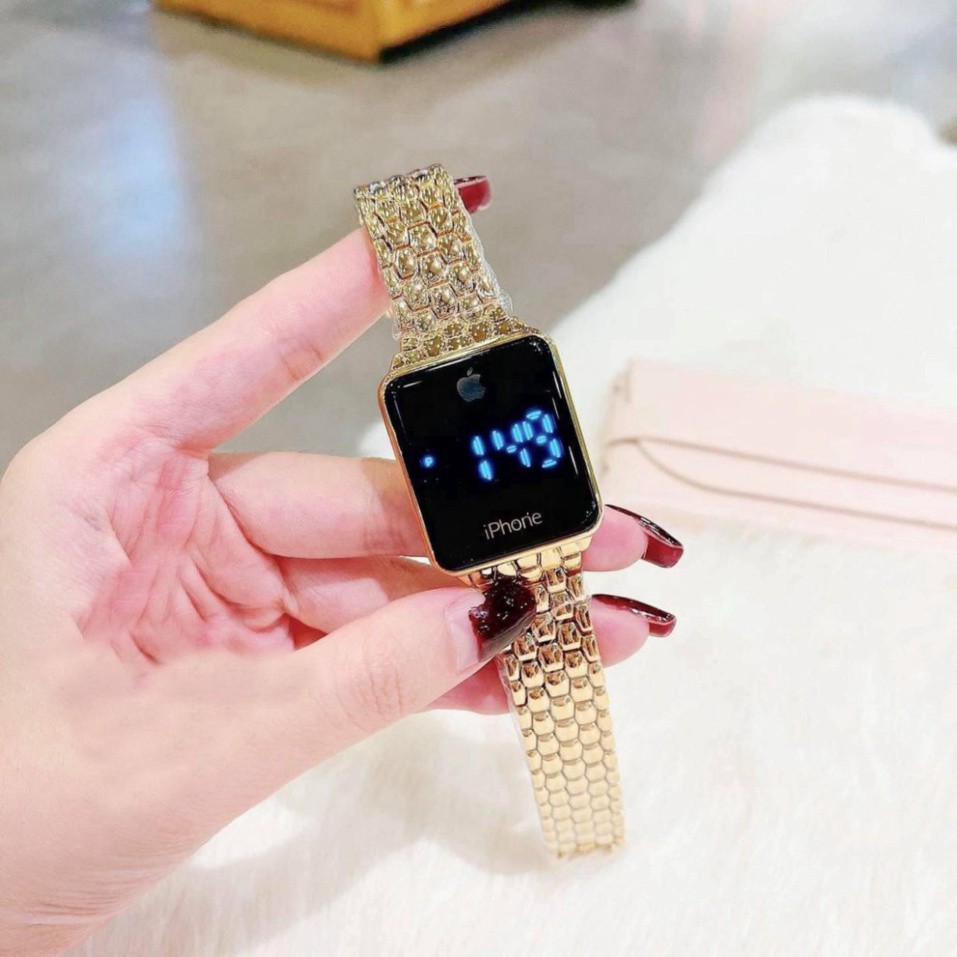Đồng hồ iphone màn hình CẢM ỨNG điện tử quai hợp kim không rỉ pin siêu bền thời thượng | BigBuy360 - bigbuy360.vn