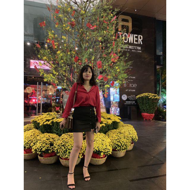 Chân váy kaki đan dây chéo Mã: VN757 | BigBuy360 - bigbuy360.vn