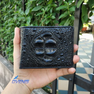 Tuyệt Phẩm Bóp Nam Da Cá Sấu 2 Mặt Nguyên Con