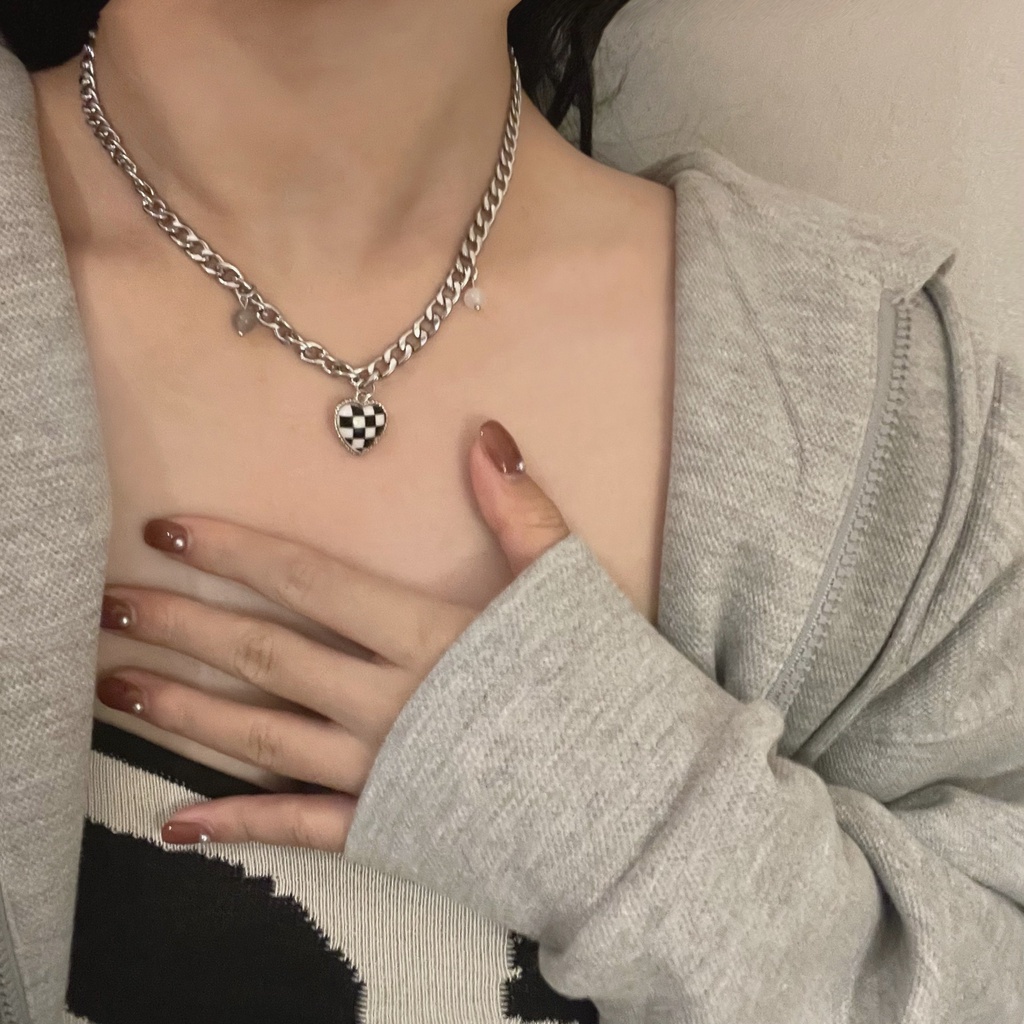 Vòng Cổ Dây Xích Thiết Kế Đơn Giản Phong Cách Hiphop Thời Trang Hàn Quốc