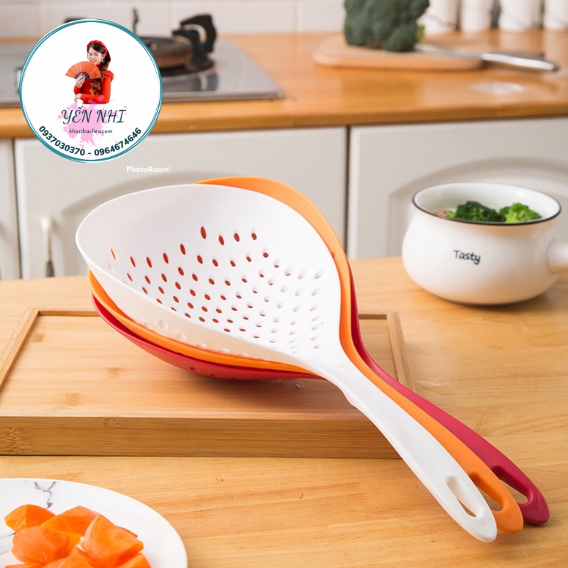 Vá vớt mì cỡ lớn - Muôi vớt đồ ăn dạng lưới