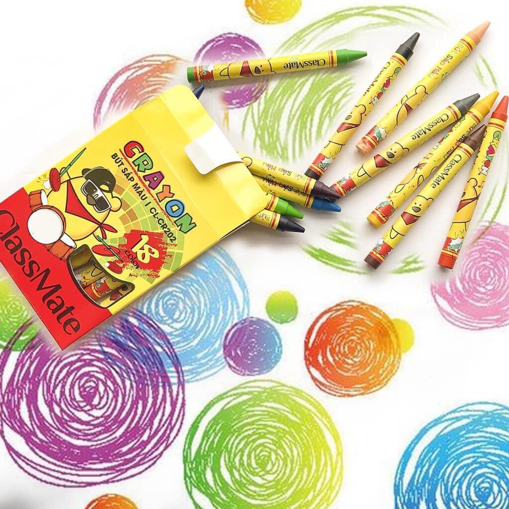 Sáp màu  Classmate an toàn - 12/18/24 tươi sáng  - CR201/CR202/CR203 - vpp Quế Anh sỉ/lẻ