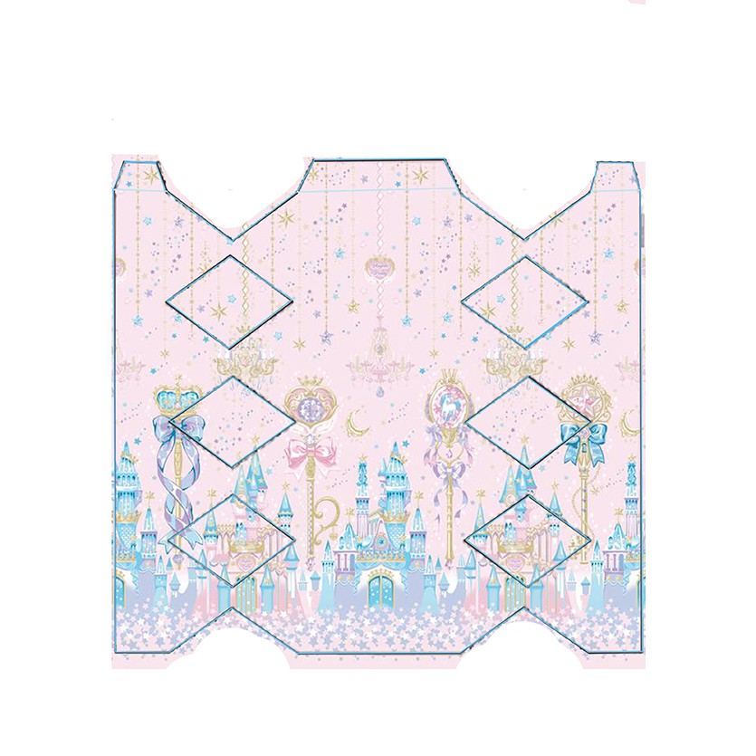 Hộp giấy kẹo lolita HN48 hộp gấp cute hộp dễ thương 5x5x11