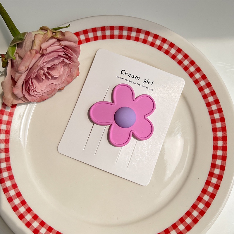 Kẹp Tóc Hình Hoa Nhiều Màu Sắc Phong Cách Hàn Quốc Dễ Thương Cho Bé Gái