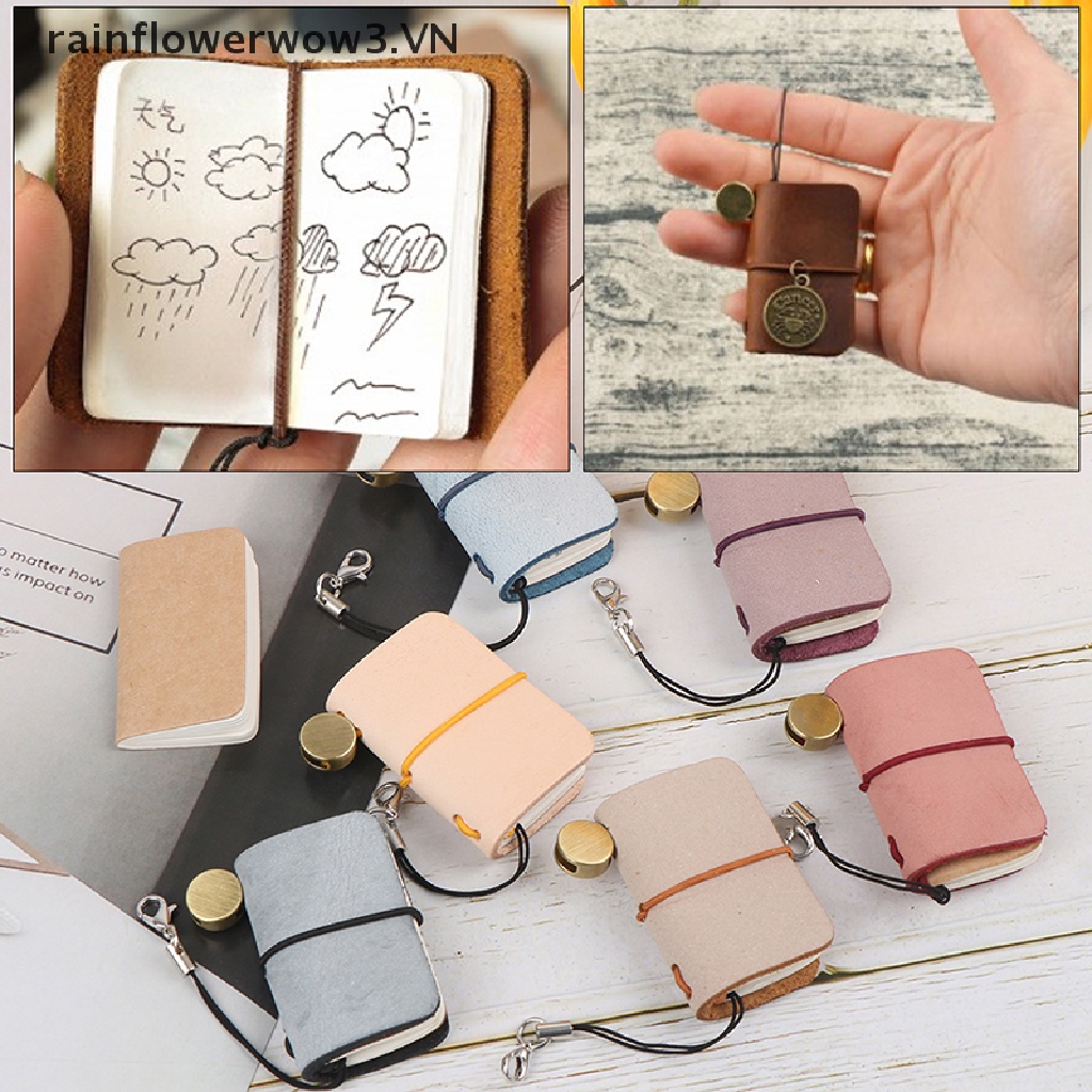 Sổ Ghi Chú Mini 4.6 * 2.8cm Có Móc Khóa Tiện Dụng