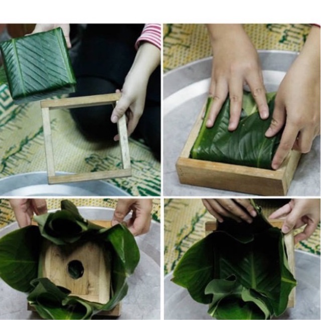 Bộ Khuôn Làm Bánh Chưng Chất Liệu Gỗ Hàng VNCLC