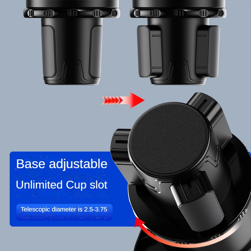 Giá Đỡ Cốc Đa Năng Trên Xe Hơi Xoay 360 Độ° Khay Đựng Thức Ăn Có Thể Điều Chỉnh Xoay Tiện Dụng Cho Xe Hơi