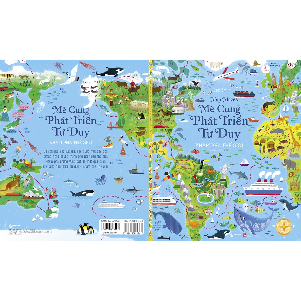 Sách Mê Cung Phát Triển Tư Duy - Khám Phá Thế Giới - Sách Khổ Lớn