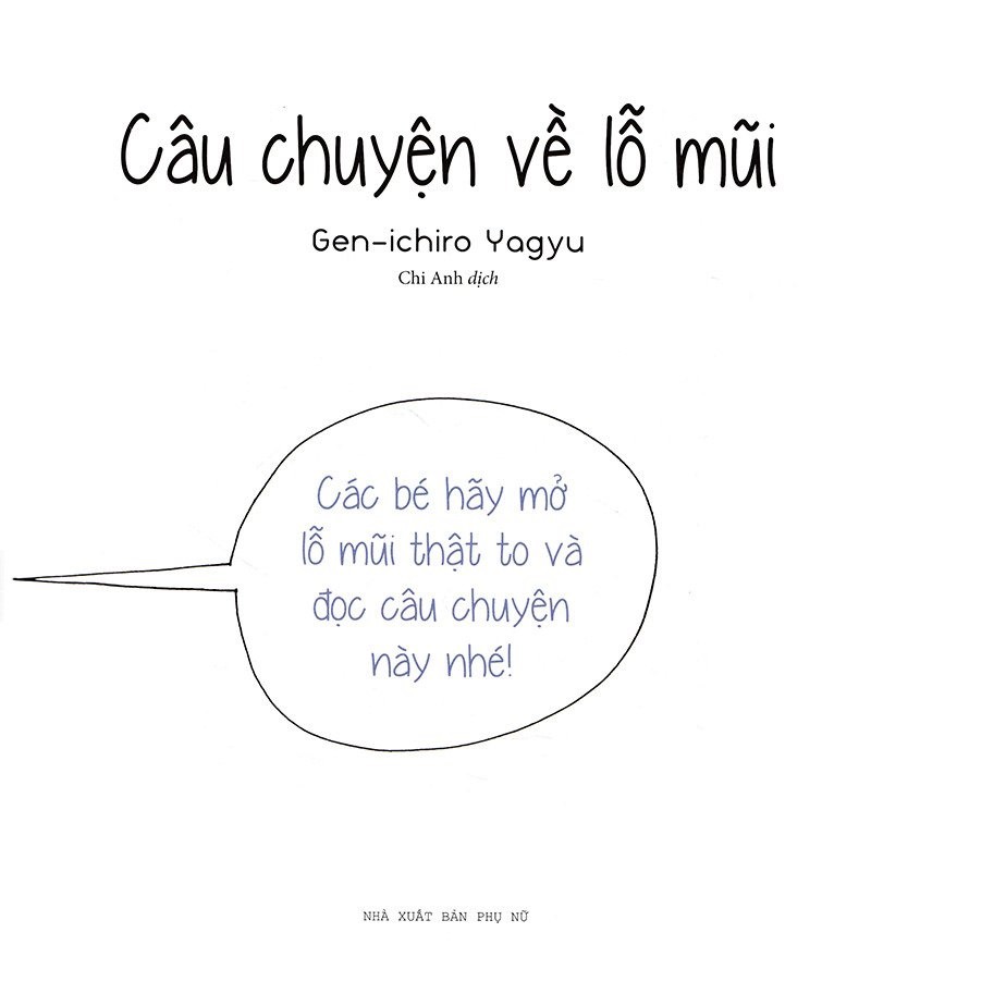 Sách Ehon Câu chuyện về lỗ mũi