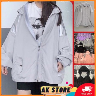 [Kèm Quà] ÁO KHOÁC DÙ PHẢN QUANG 2 Lớp (Vải Mero) - AK.STORE