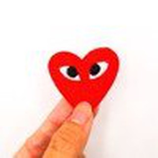Red Heart - Patch ủi sticker vải trái tim đỏ