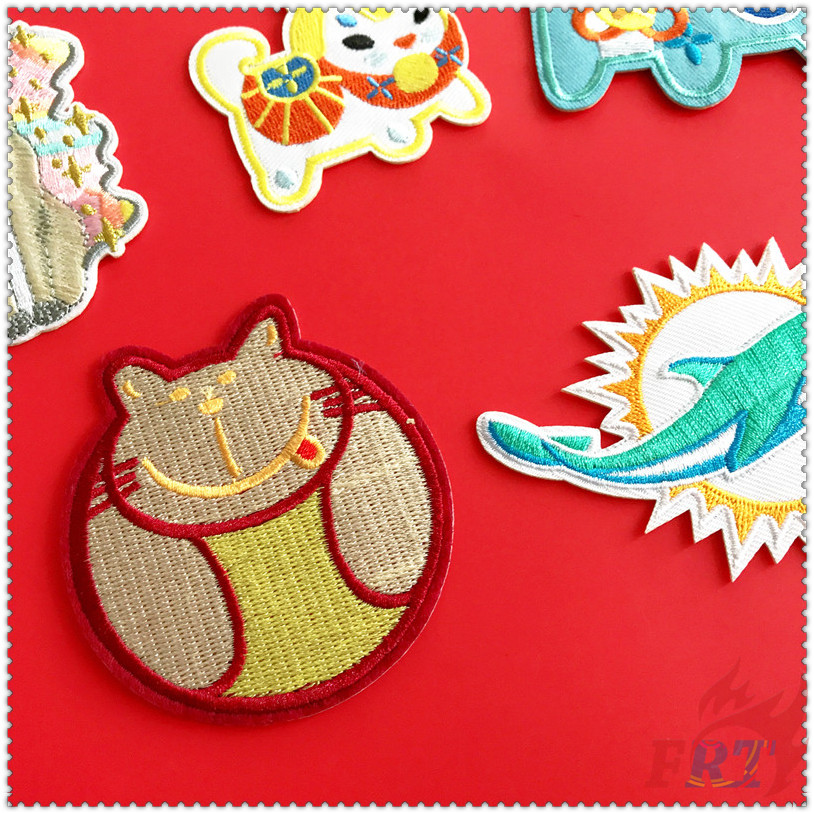 1 Sticker Ủi Thêu Hình Mèo Dễ Thương