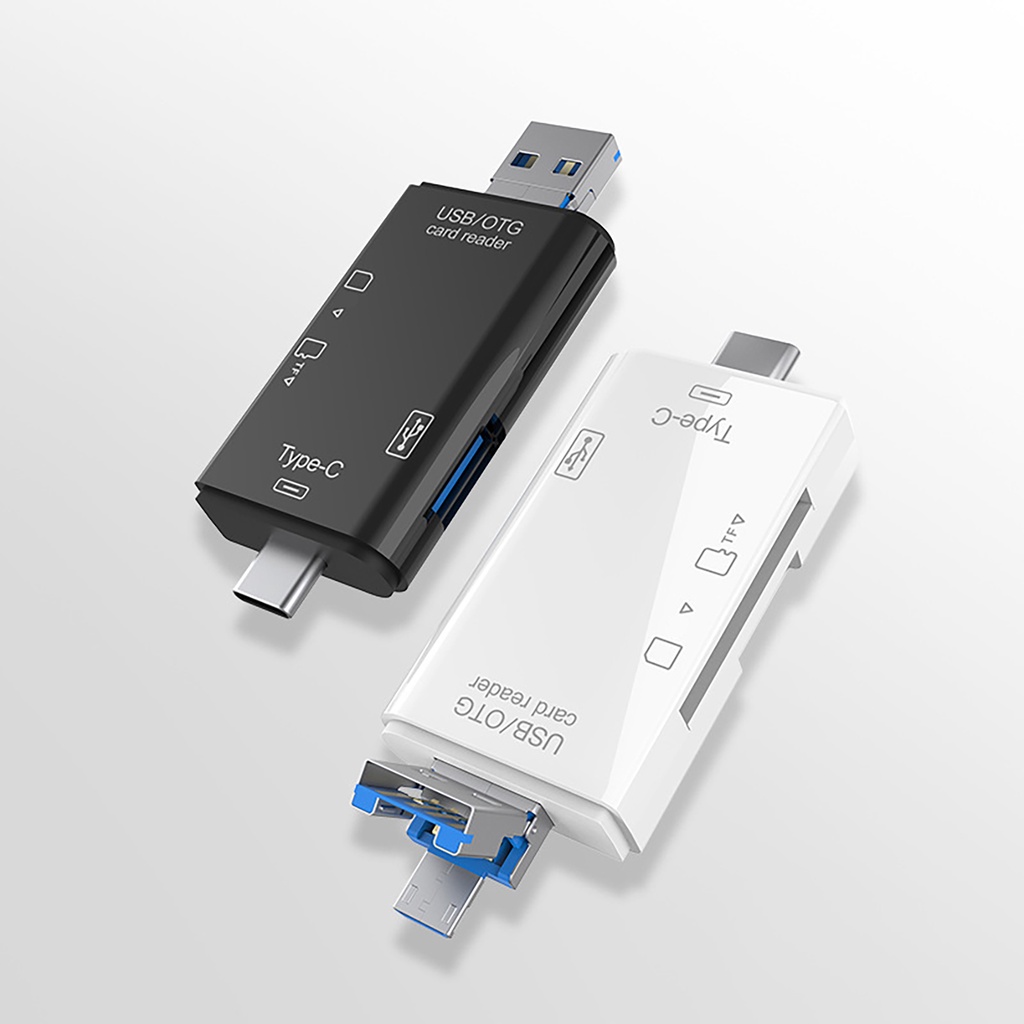 Đầu đọc thẻ nhớ TF-SD đa năng 6 trong 1 USB 3.0 type C cho điện thoại